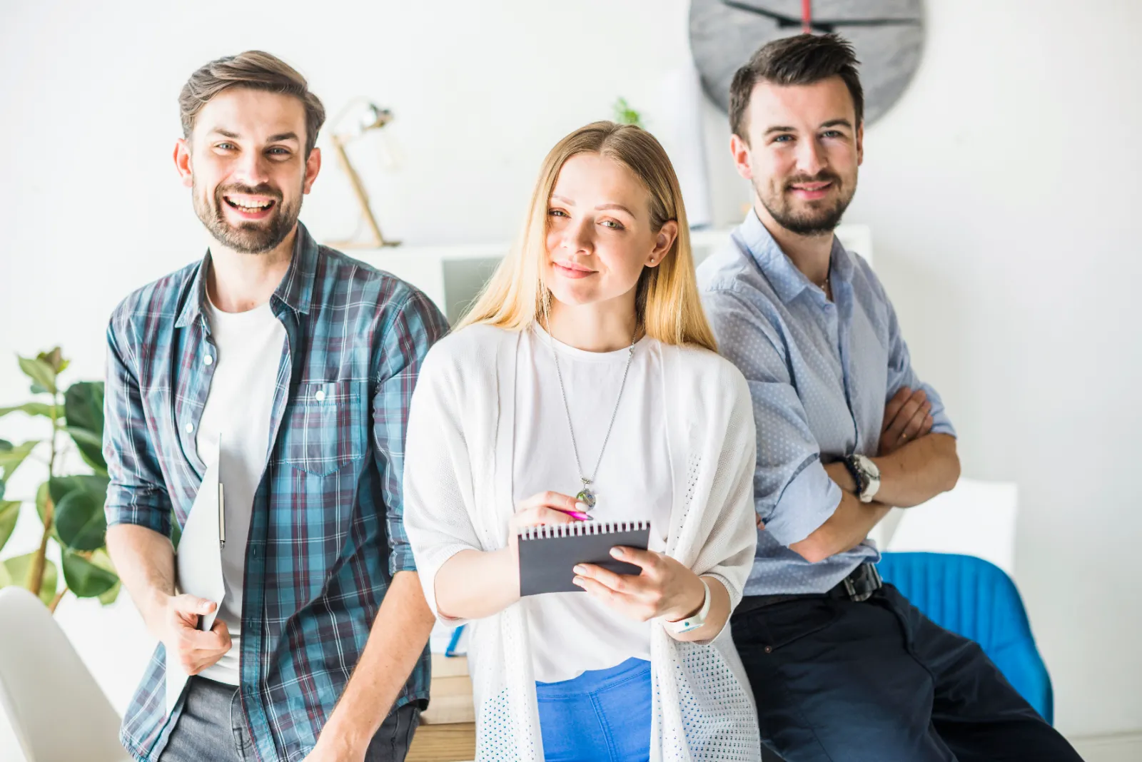 Il team giovane di uno studio di consulenza aziendale